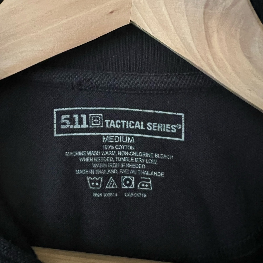 5.11 Tactical Black Polo Shirt - Picture 5 of 5